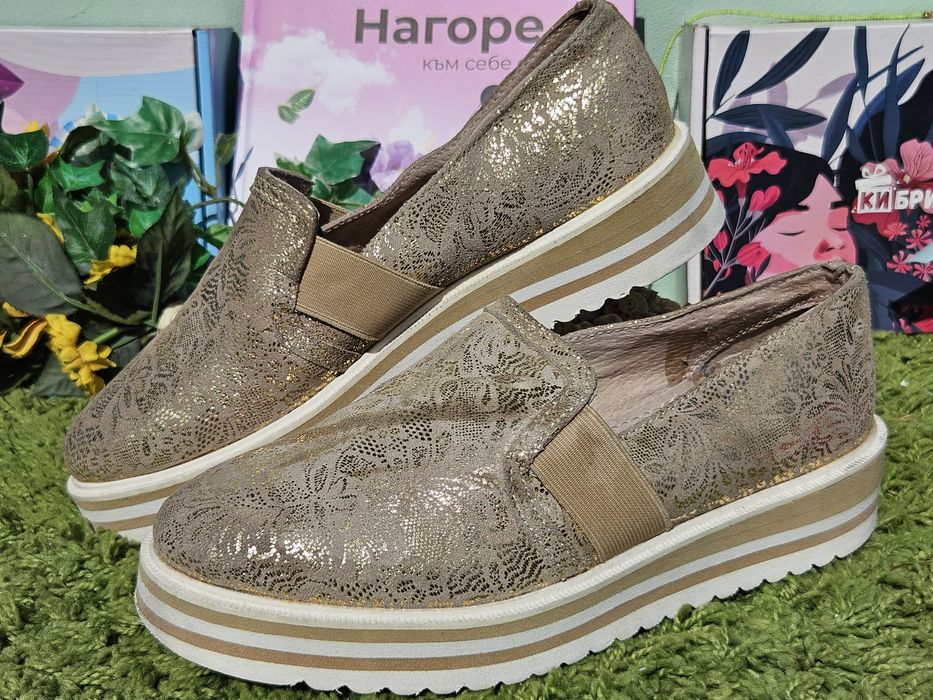 Leone обувки в златисто N38