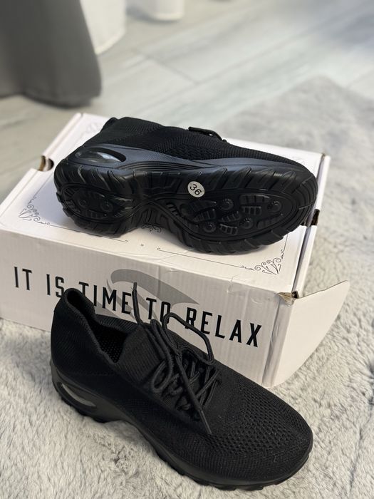 Pantofi sport/ortopedici femei, culoarea neagra