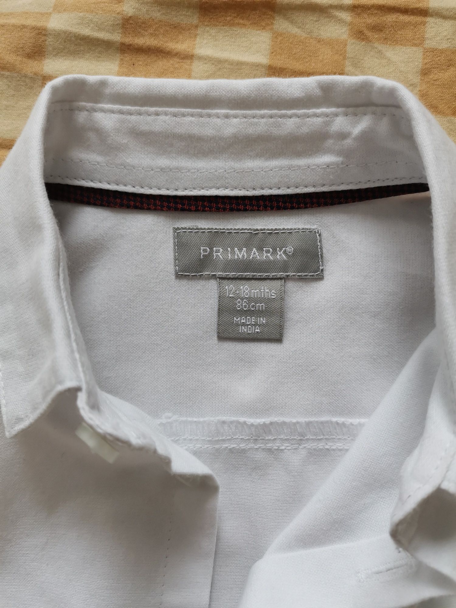 Lot 2 camasi albe bebe 86, 12-18 luni, Name it, Primark