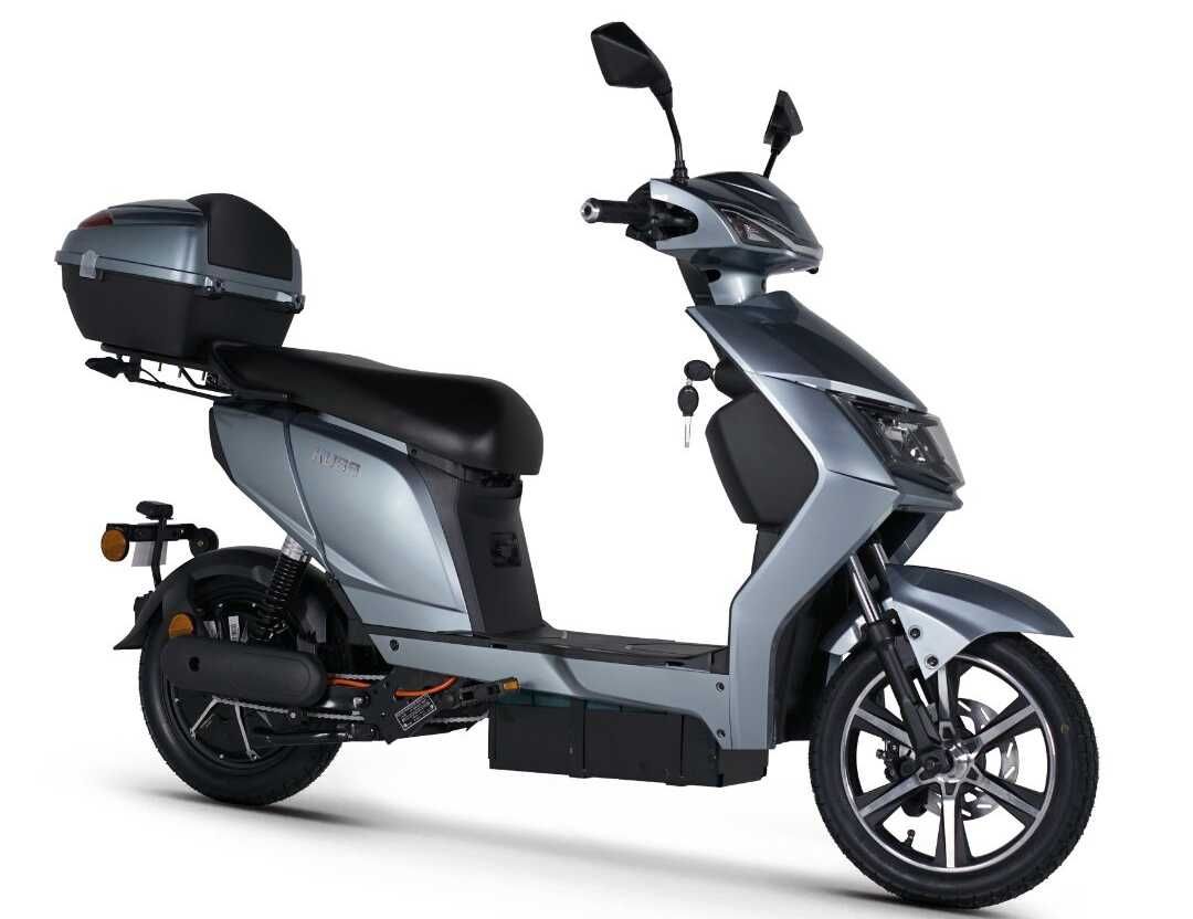 Scuter electric KUBA Eco Rider MQ, 25 km/h, gri, nu necesita permis