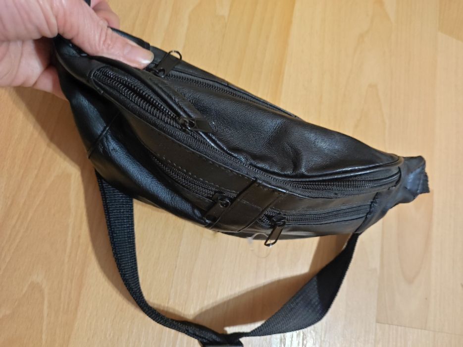 Чантичка за кръста естествена кожа чисто нова