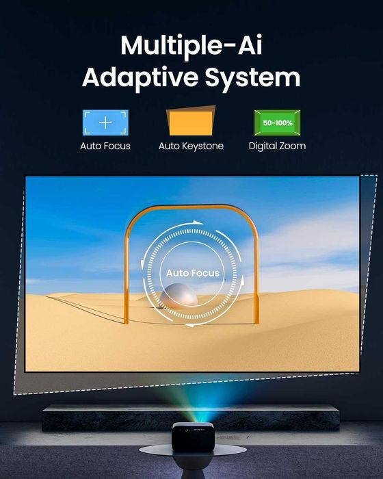 Videoproiector Casiris OmniStar L80, 1500 ANSI, Full HD Suportat 4K