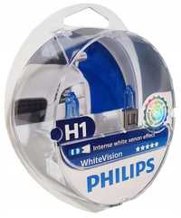 Set becuri Philips H1 white vision intense xenon effect 4200k 12v Nou