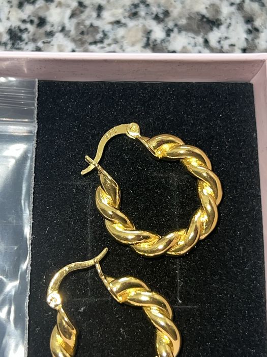 Cercei impletiti de argint