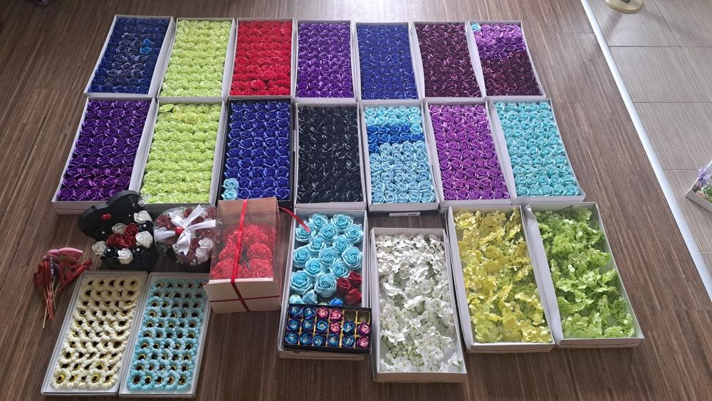 Lot flori săpun decorative