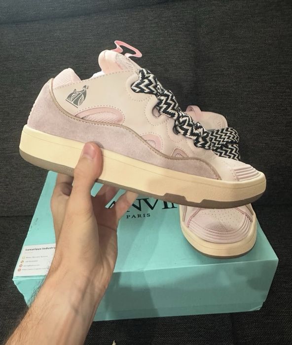 adidasi sneakers lanvin curb pink