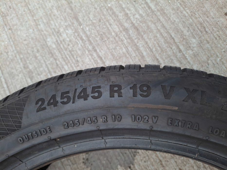 1бр. зимна гума 245/45/19 Continental DOT 4222.