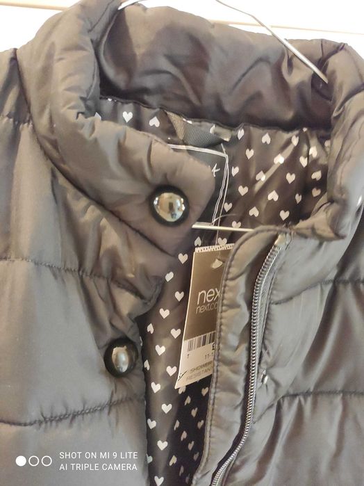 Детско черно яке за момиче 11-12 години NEXT