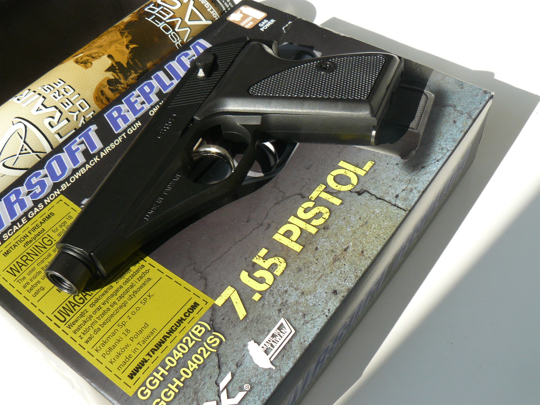 Pistol Airsoft MAUSER HSC,Mod 7.65,SRC,Nou,Green Gas,NBB,Black,0,7J,
