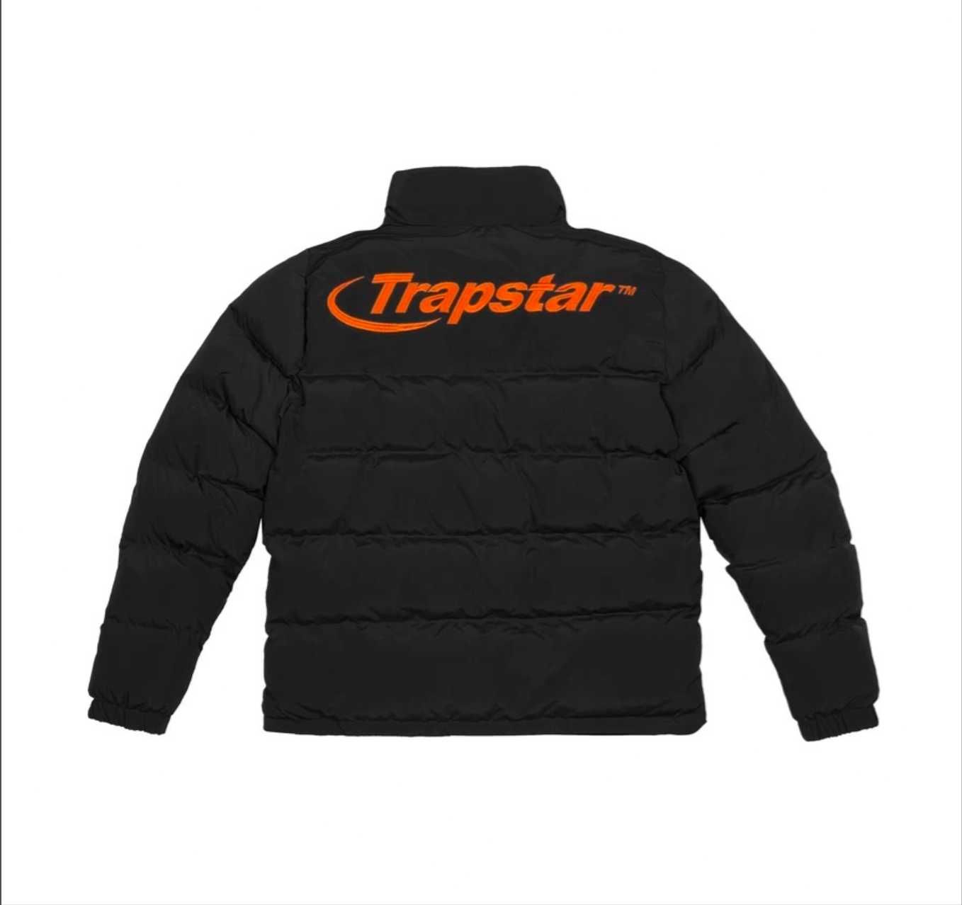 Geaca Trapstar Hyperdrive Black Neagra cu portocaliu Central cee