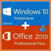 Licență 15 LEI Windows 10 Pro/Office 2019 Livrare PESTE TOT