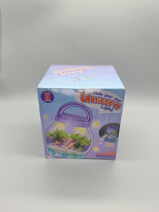 DIY творчески комплект – светещ териариум с еднорог и дистанционно