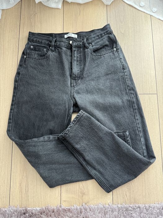 Blugi Mom negri Pull&Bear