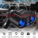 Трансмитер Разклонител Bluetooth Волтметър 2xUSB QC 4,8А 12/24V