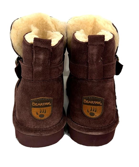 BEARPAW® боти Emersyn 41 Wide номер черни и винено червени