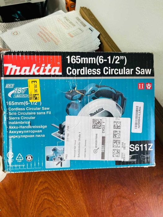 Fierăstrău circular Makita Dss611Z Lxt 18V, Numai corpul, fără fir