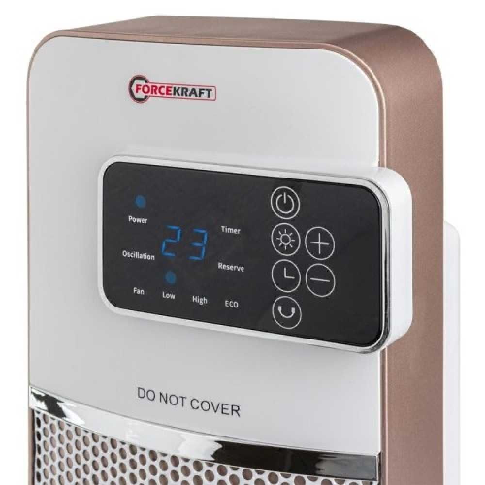 Вентилаторна печка с керамичен нагревател дисплей и дистанционно 2000W
