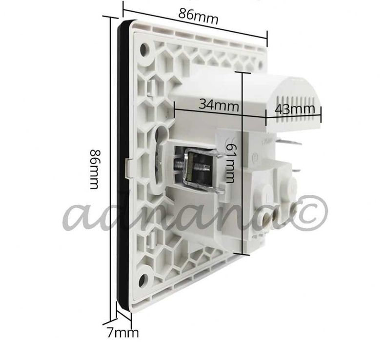 Pachet 8 buc. prize negre simple 2 x USB 2.1A 5V