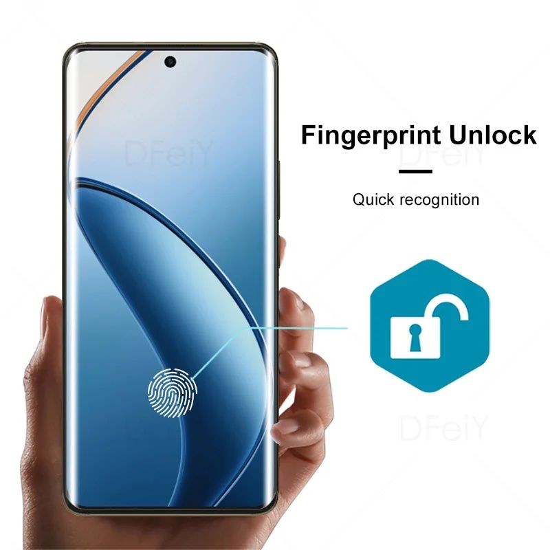 Realme 14 Pro+ 12 Pro+ GT7 Pro / 3D UV ТЕЧНО ЛЕПИЛО Стъклен протектор