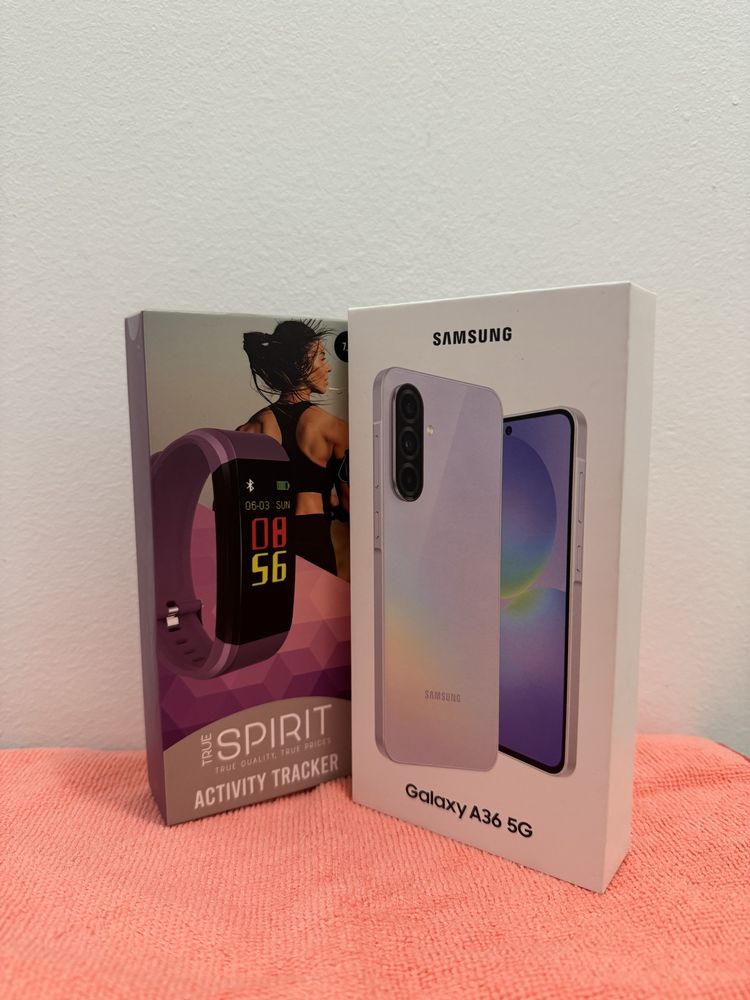 Samsung Galaxy A36 6GB/128GB Lavender + смарт фитнес часовник