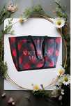 Victoria's Secret Canvas Plaid Tote