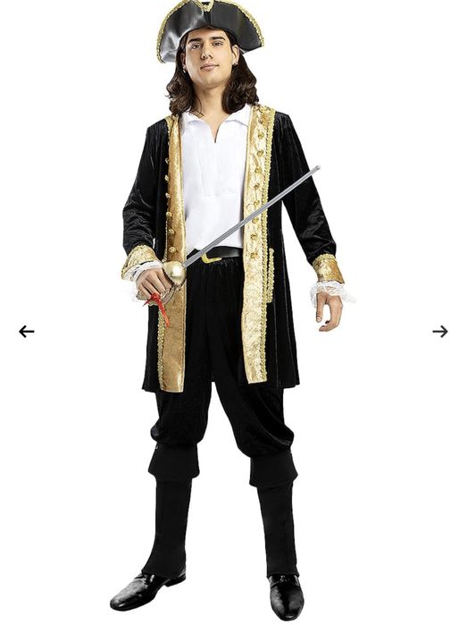 Costum de pirat Deluxe pentru bărbati - Colectie Colonial