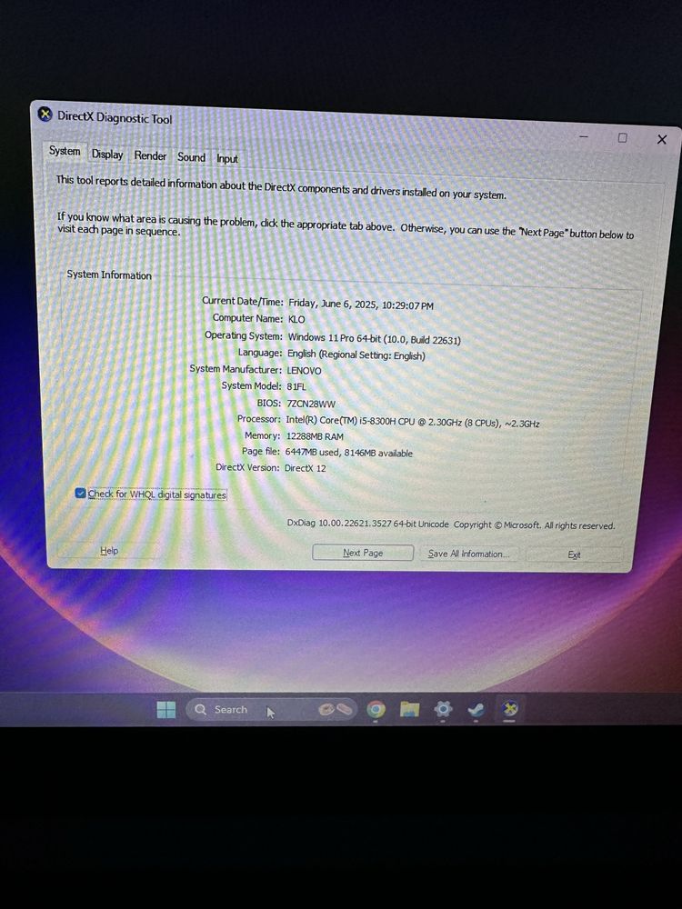 Vand Laptop Gaming Lenovo i5-8300H Nvidia GTX 1050