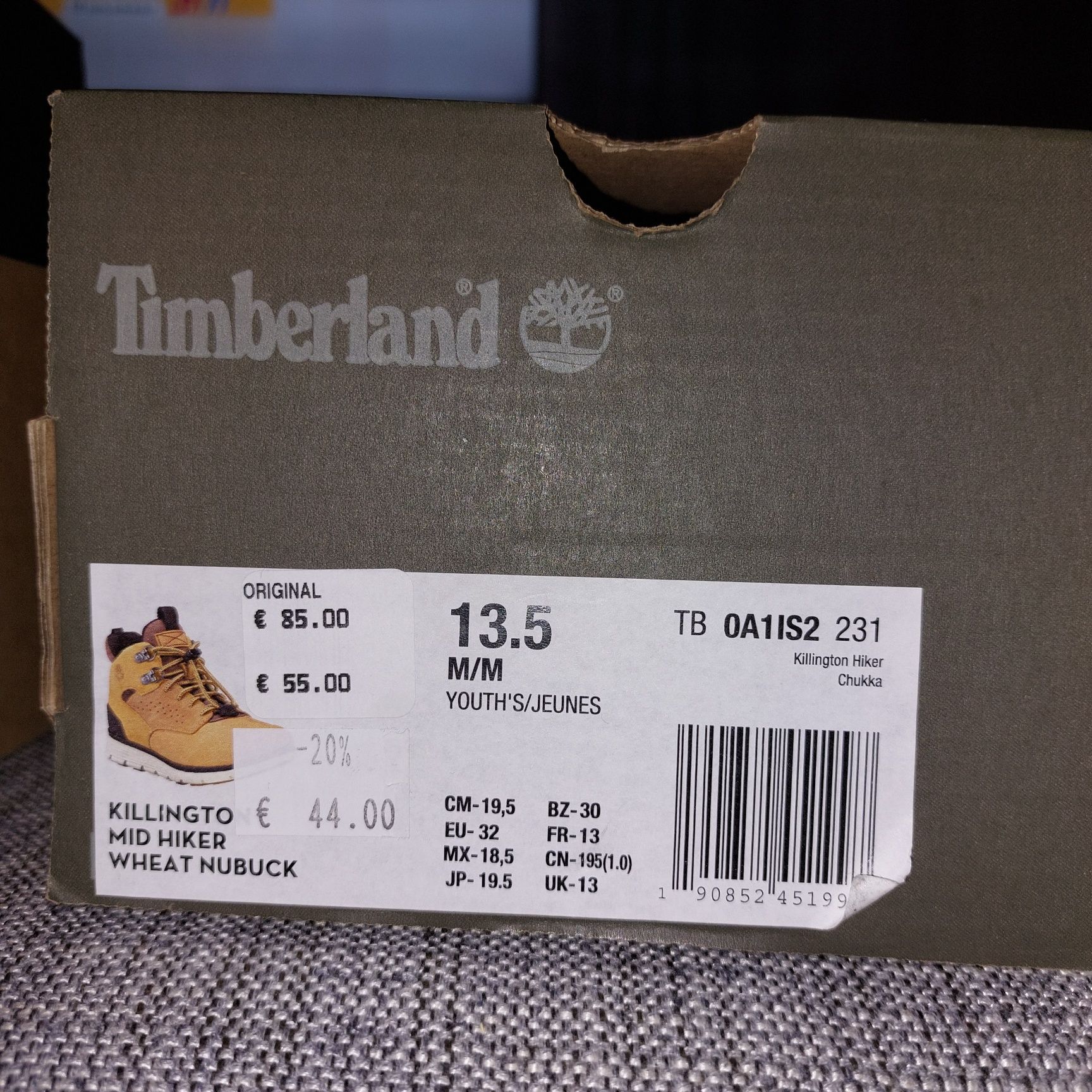 Timberland #32, ест. кожа