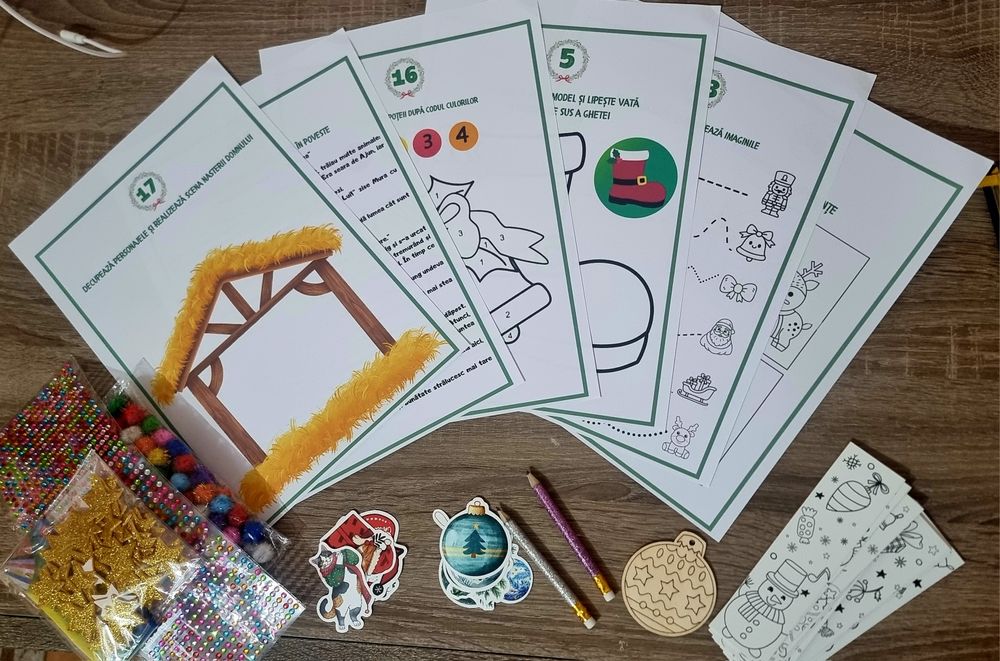 Calendar advent cu activități pentru copii