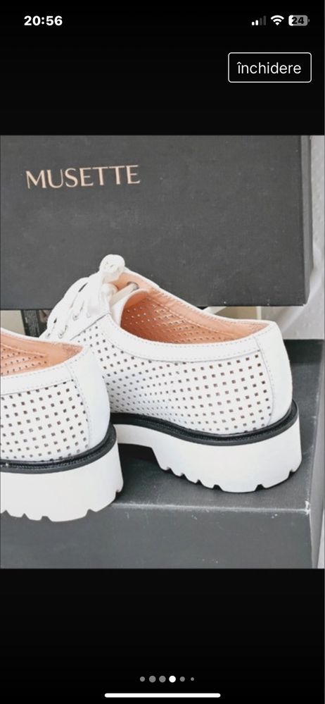 Pantofi din piele naturala Musette