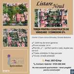 Comision 0% -Teren de constructii de vanzare – Timisoara, zona Ghiro