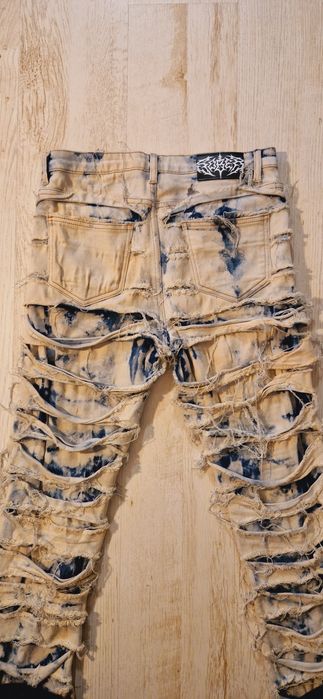 Blugi culoare albastru prespalat