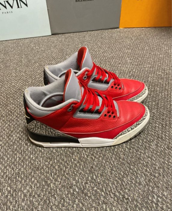 Air Jordan 3 Unite Red Cement marime 44,5