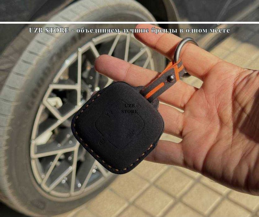 Чехол из Alcantara для Bluetooth-ключа Чёрного цвета для моделей Zeekr
