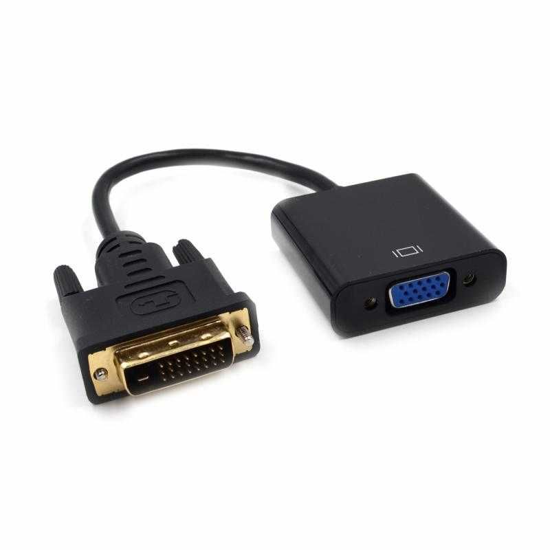 Мультимедийный конвертер DVI 24+1 M - VGA F, 15cm новый в упаковке.