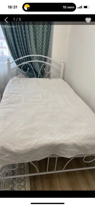 Продается кровать с ортопедическим матрасам!