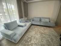 Vand set canapea extensibila, fotolii, tavuret stofa somproduct