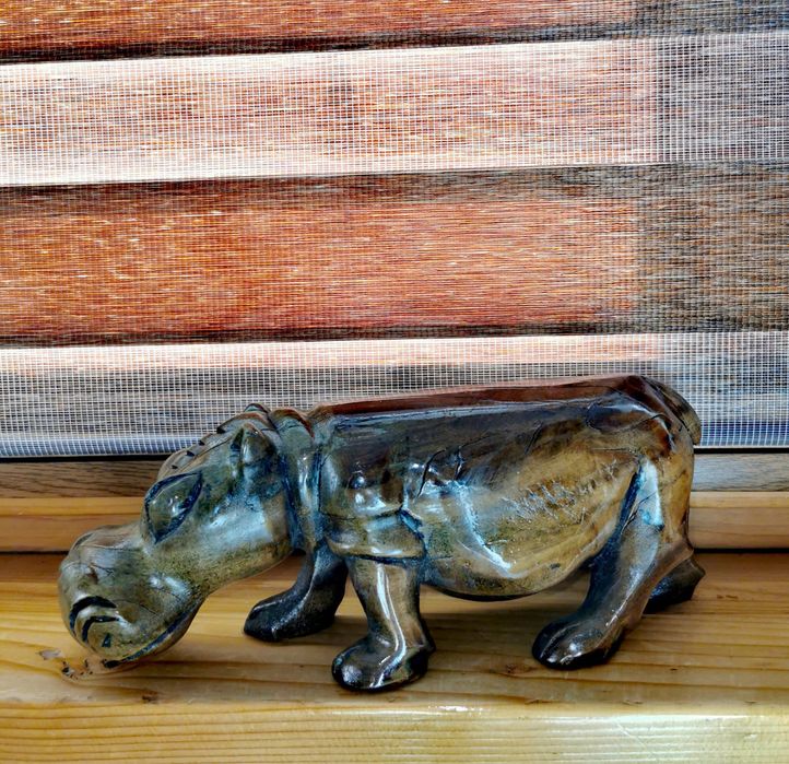 Играчка Лъв фигура дървена скулптура дърворезба статуя ръчно изработен