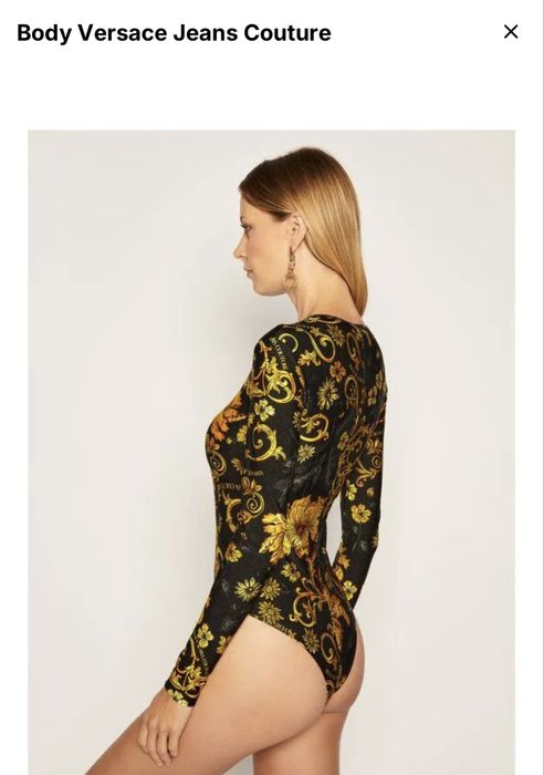 Дамско оригинално прозрачно/ дантелено боди Versace