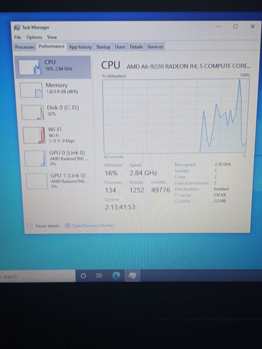 Vând Laptop AMD A6-9220 – 4GB RAM, 512GB SSD, Radeon 520

Procesor: AM