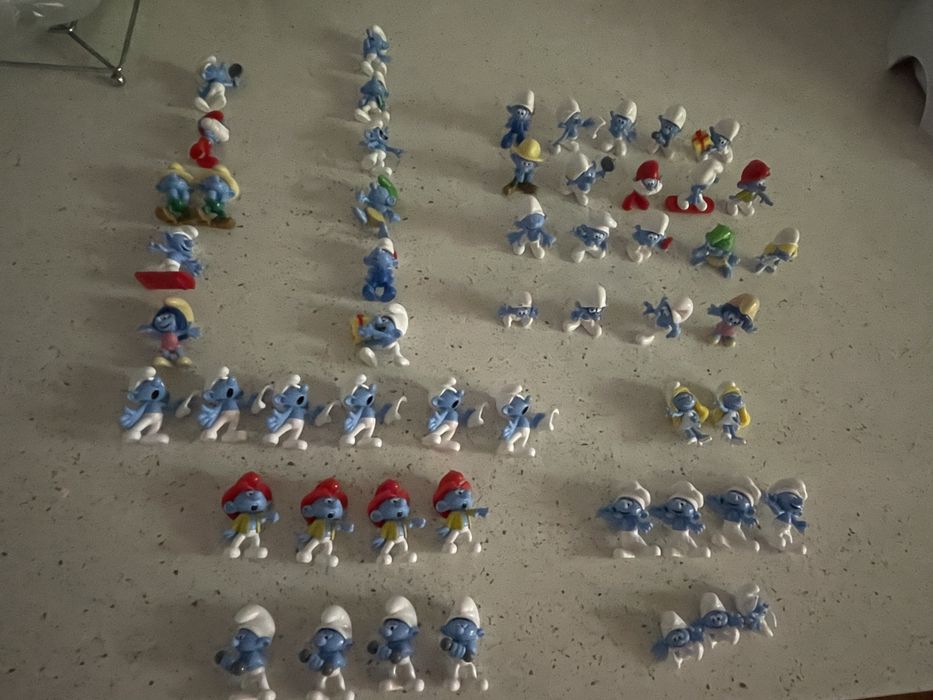 Strumfii , figurine kaufland