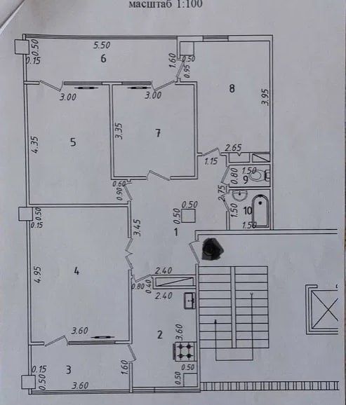 Ц-4 | 4-к. монолит 90м² | Разд. комнаты | Недорого | Срочно!