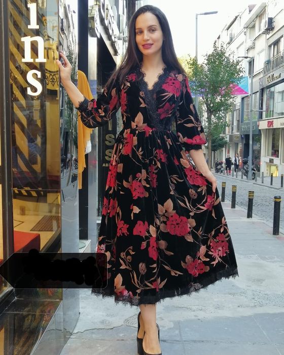 Новое велюровое платье Турция