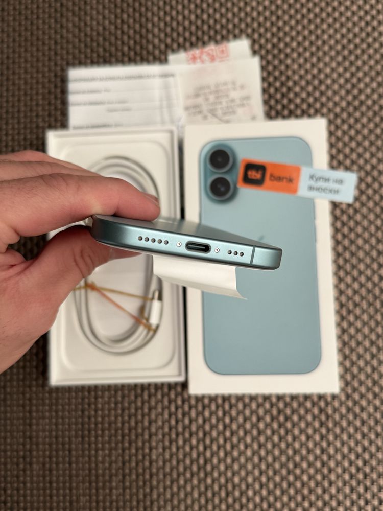 НОВ! /*ЛИЗИНГ*/ IPhone 16 128Gb Teal / 24М Гаранция