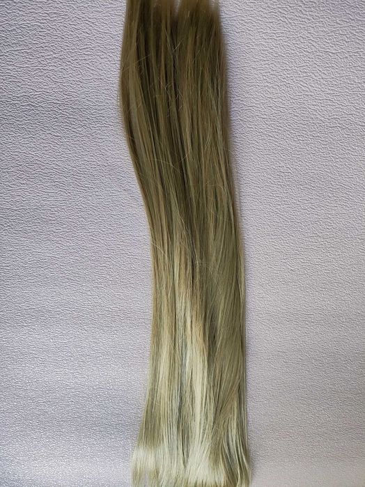 Златно руса треса за коса с 5 клипси, 100см дължина