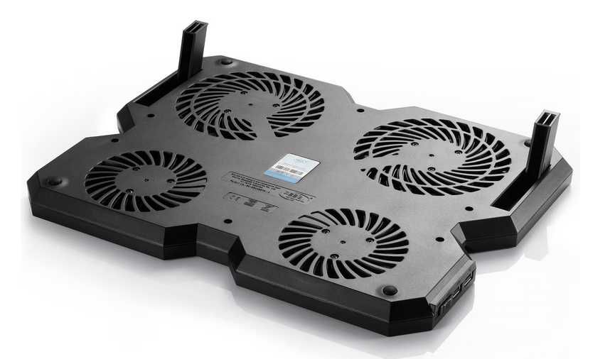 Охладителна подложка за лаптопи DeepCool - 4 вентилатора