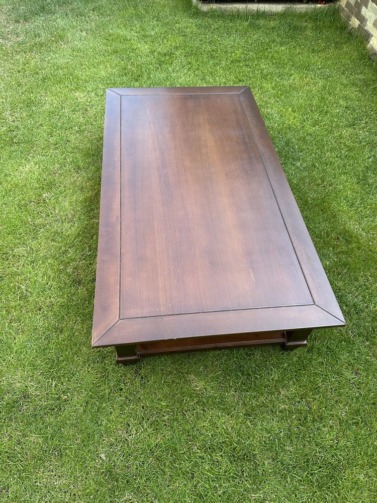 Masa living lemn masiv 130x70x30 cm