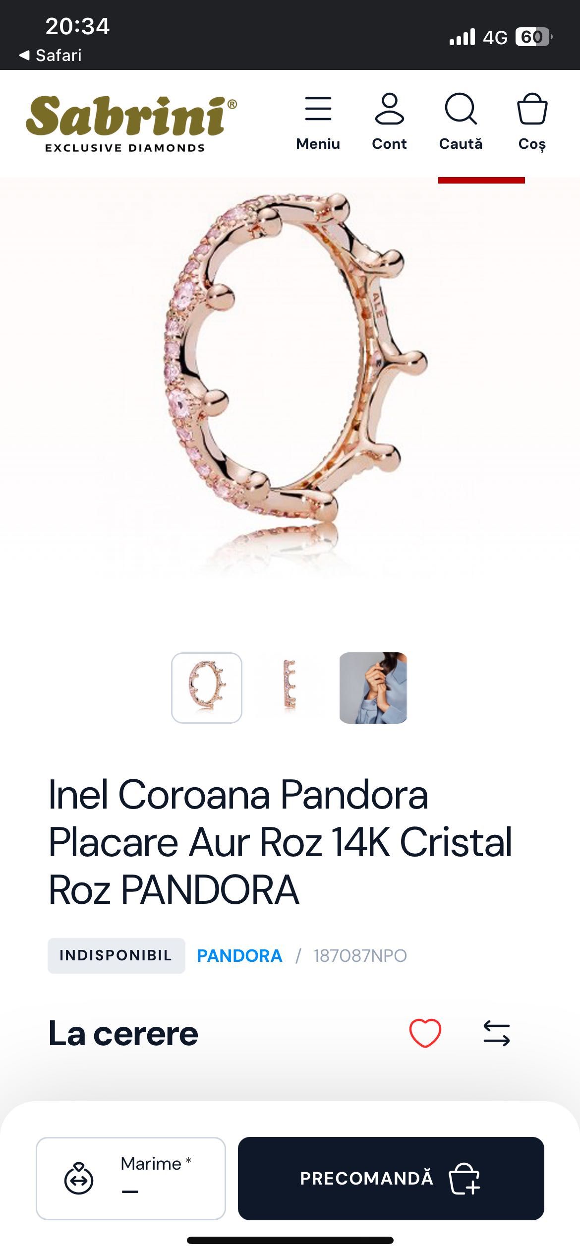 Inel Pandora Coroană