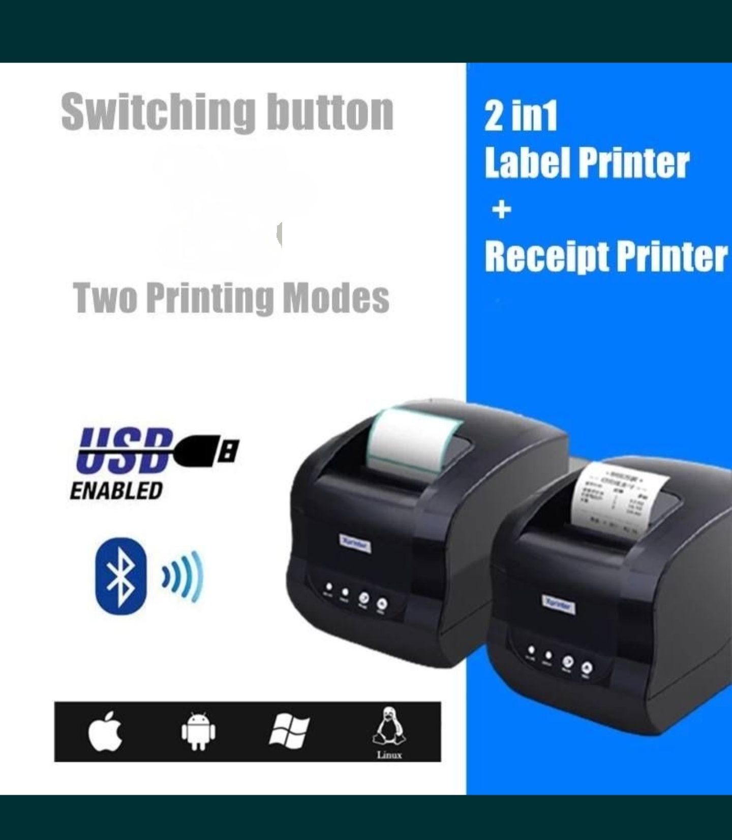 Bar Code Label Printer Принтер Этикеток  Xpirnters  XP-365B Универсал