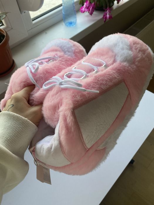 Пухкави домашни чехли